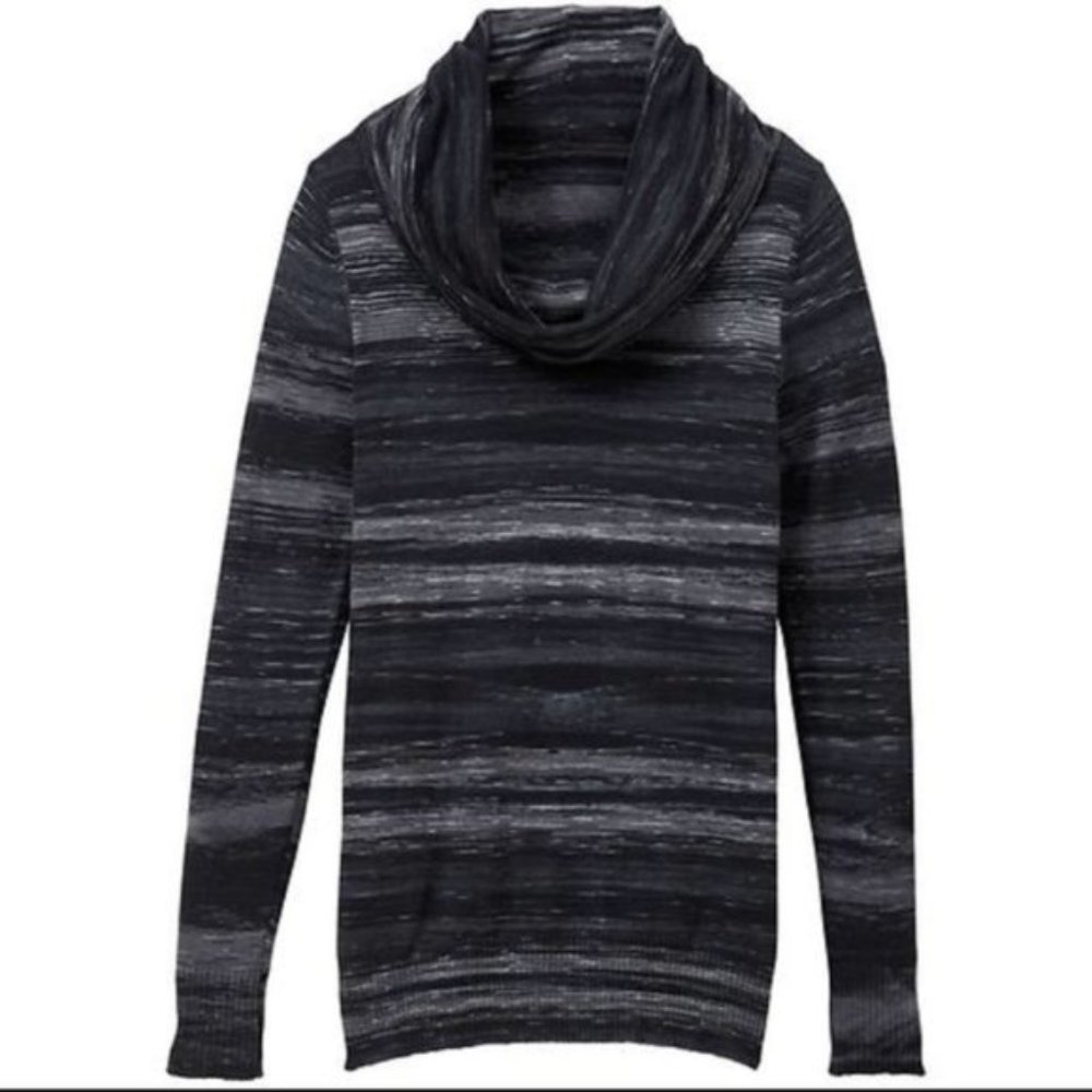 ATHLETA | space dye Ashland cowl ribbed hi low sweater size small